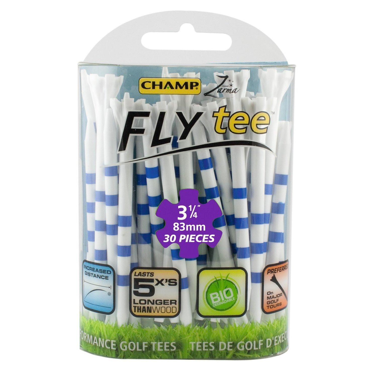 Champ Fly Tee Golf 2 3/4 My Height 30pcs Pack (White/Red) - hình thu nhỏ 2