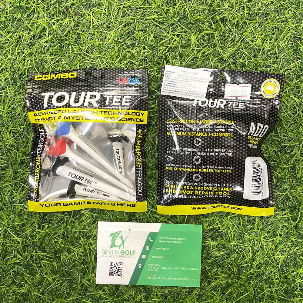 Tee golf nhựa Tour Tee Combo (L/3, S/2) từ Tee golf