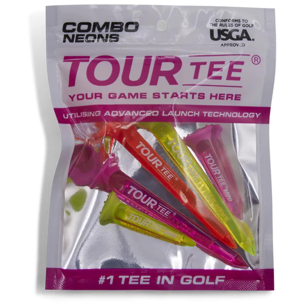 Tee Golf Tour Tee Combo Neon Pink (L/3, S/2) từ Tee golf