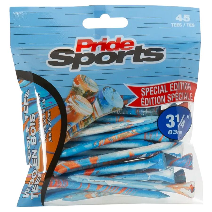 Gói 45 Tee Wood Tees 3¼" (83mm) 45P Pak PS31445SPBO | PRIDE từ Tee golf