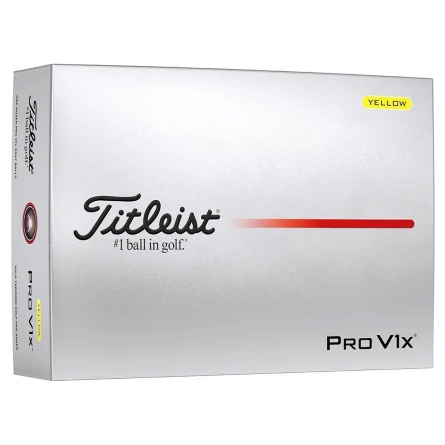 Hộp 12 Bóng golf Pro V1X 2025 Yellow | Titleist