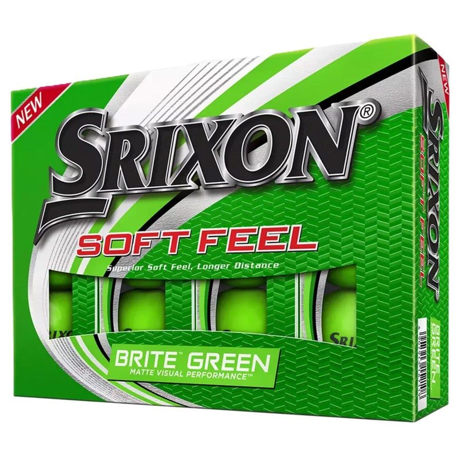 Hộp 12 Bóng Golf Soft Feel 12 Brite Green - 2022 | Srixon