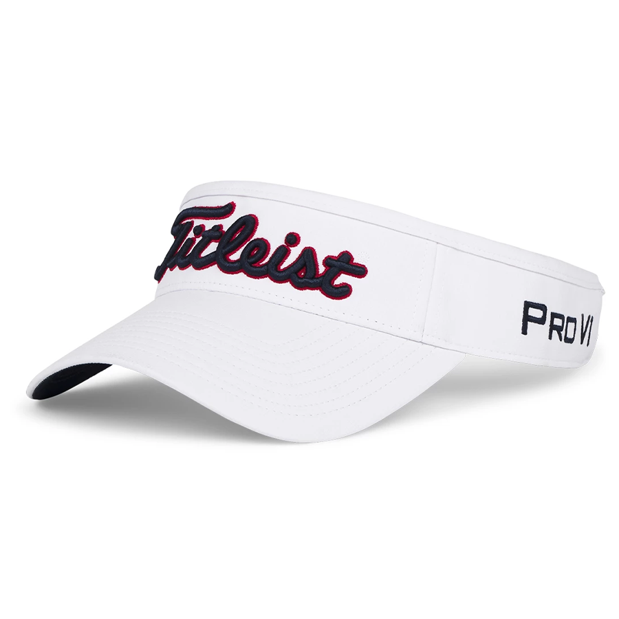 Nón nửa đầu TOUR PERF VISOR WHITE/NAVY/RED TH25VTP-146 | Titleist