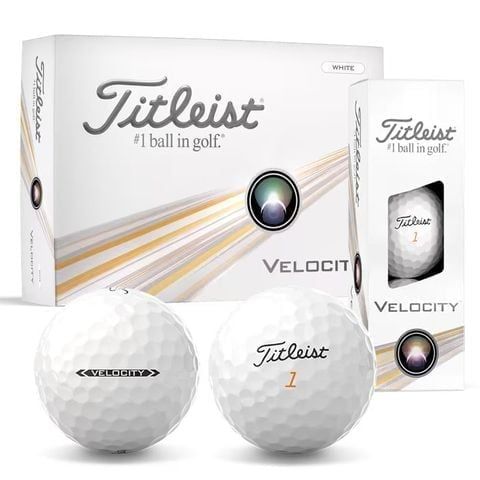 Hộp 12 bóng golf Velocity 2 lớp trắng 2024 MEGA SALE | Titleist