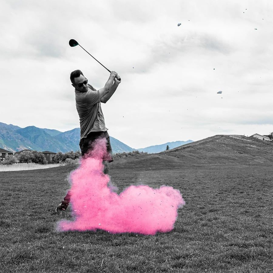 Hộp 2 bóng golf khói Smoke Golf Ball | RainBow - hình thu nhỏ 2