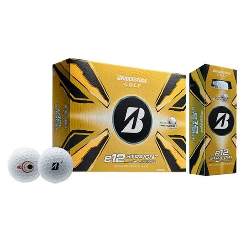 Hộp 12 bóng golf E12 STRAIGHT MIND SET 2025 | BridgeStone