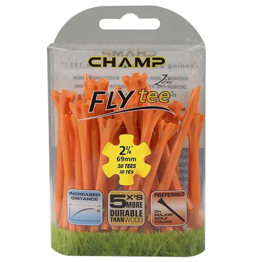 Gói 30 Tee Fly Tees 2-3/4" (69mm) 30P Pack (Orange) 92523 | CHAMP