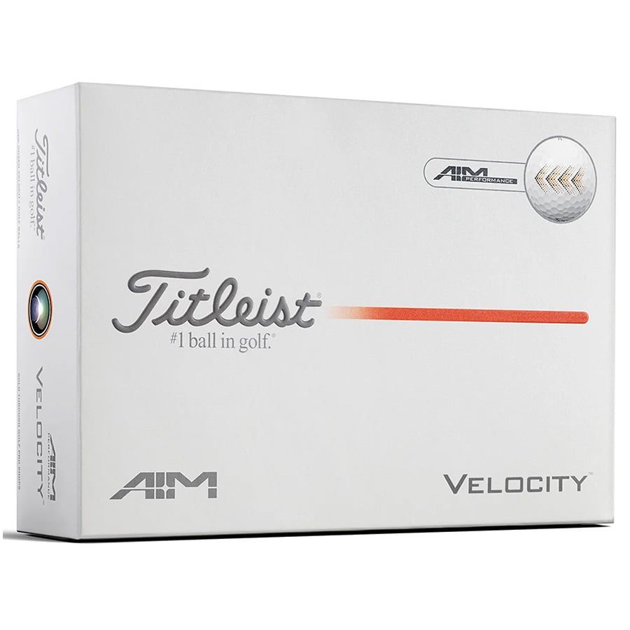 Hộp 12 Bóng golf Velocity AIM 2 lớp trắng 2026 | Titleist