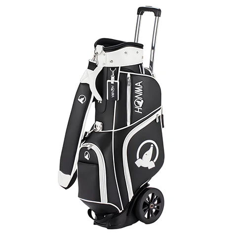 Túi Gậy Golf Caddie Bag Có Tay Kéo - Bánh Xe CB12621 BLACK | HONMA