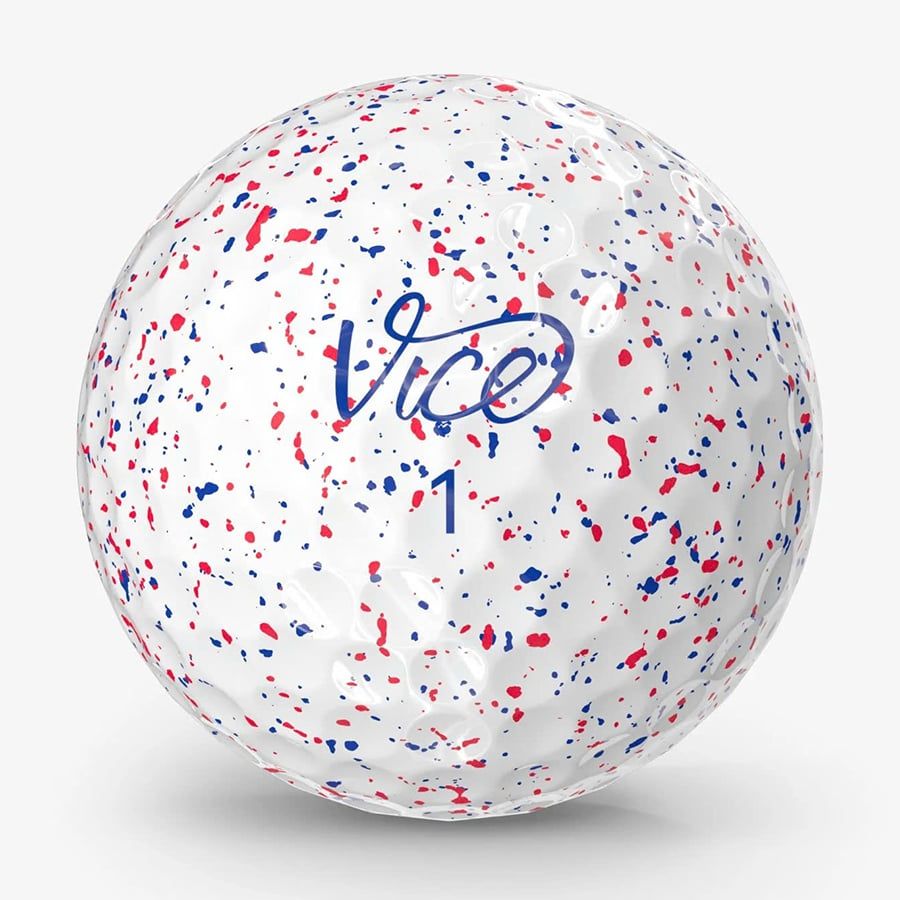 Bóng Golf Vice Pro 3 Lớp Màu DRIP RED-BLUE | Vice Golf - hình thu nhỏ 4