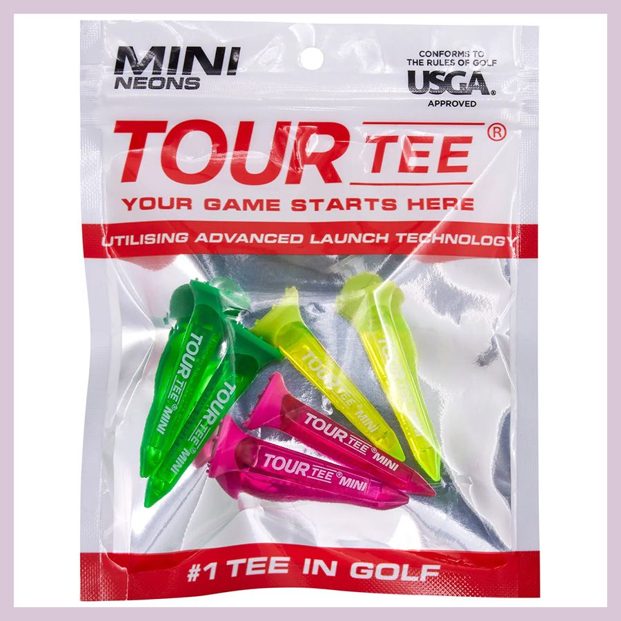 Gói 6 tee TOUR TEE MINI NEONS Giúp bóng bay xa hơn | TOUR Tee