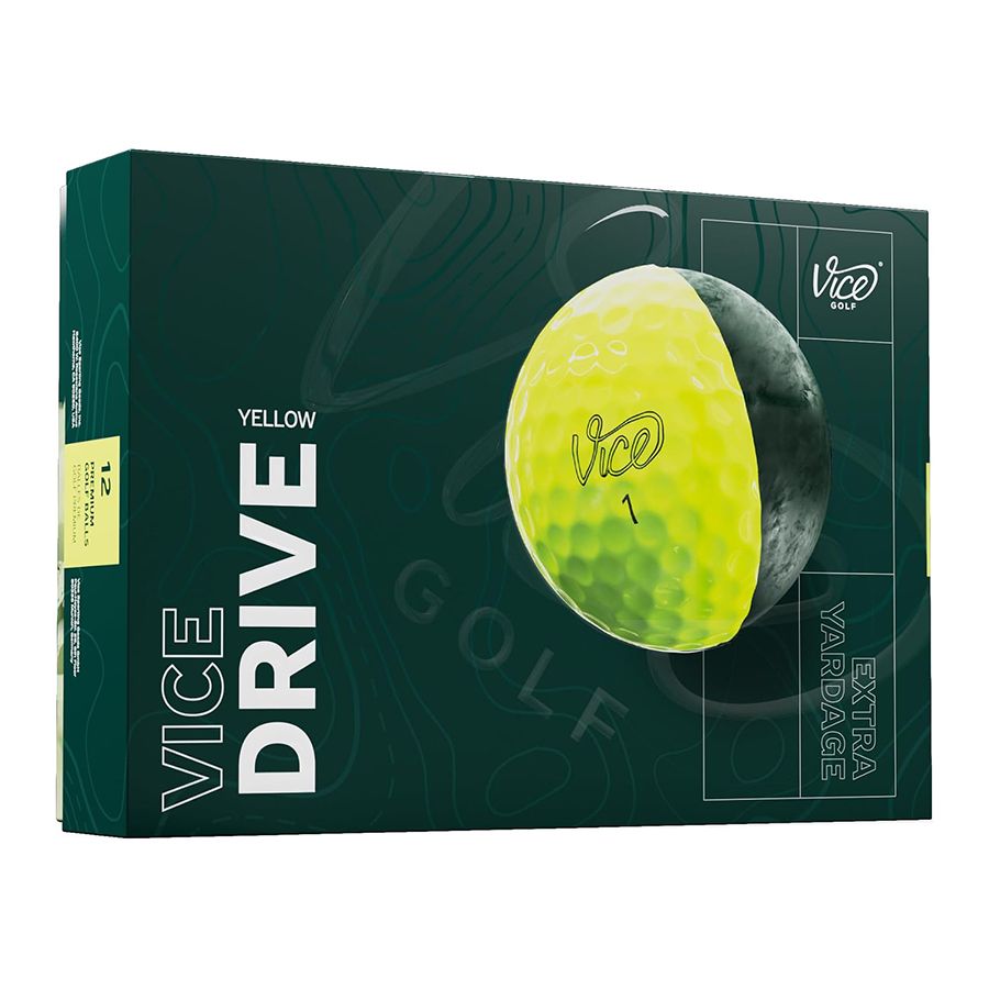 Bóng Golf Vice Drive 2 Lớp Màu YELLOW | Vice Golf từ Bóng golf