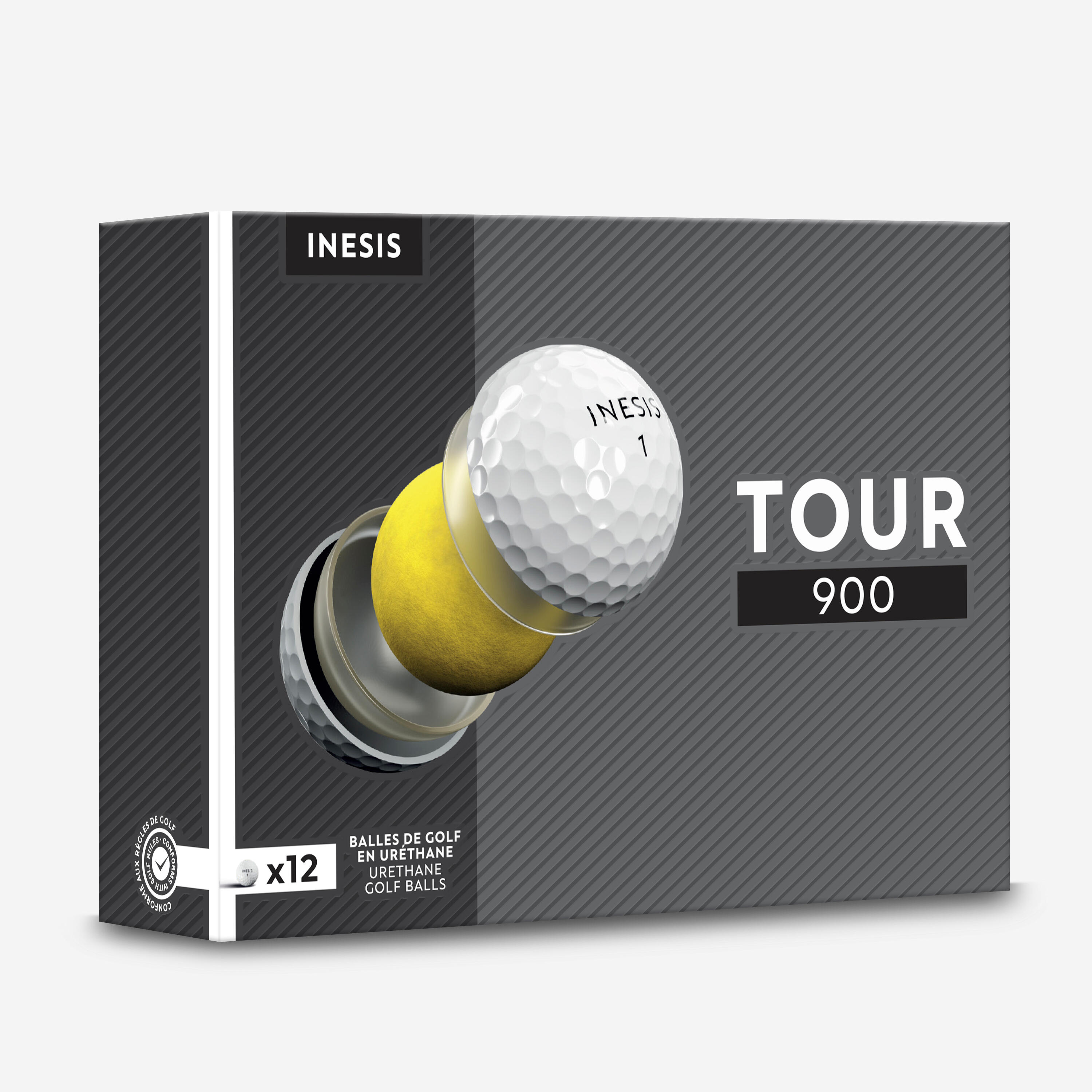 Bộ 12 bóng chơi golf - Tour 900 trắng