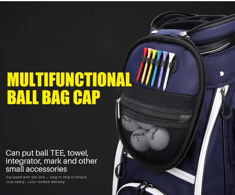 Túi Gậy Golf Nắp Cứng Linh Hoạt, 4 Trong 1 – PGM – Đen/Xanh/Đỏ/Xanh Rêu - hình thu nhỏ 10
