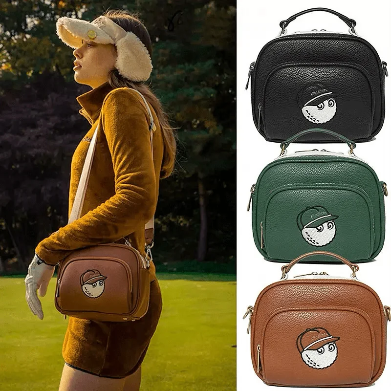 Túi Golf Cầm Tay Malbon Xanh/Nâu/Đen – GIÁ TỐT từ Túi golf