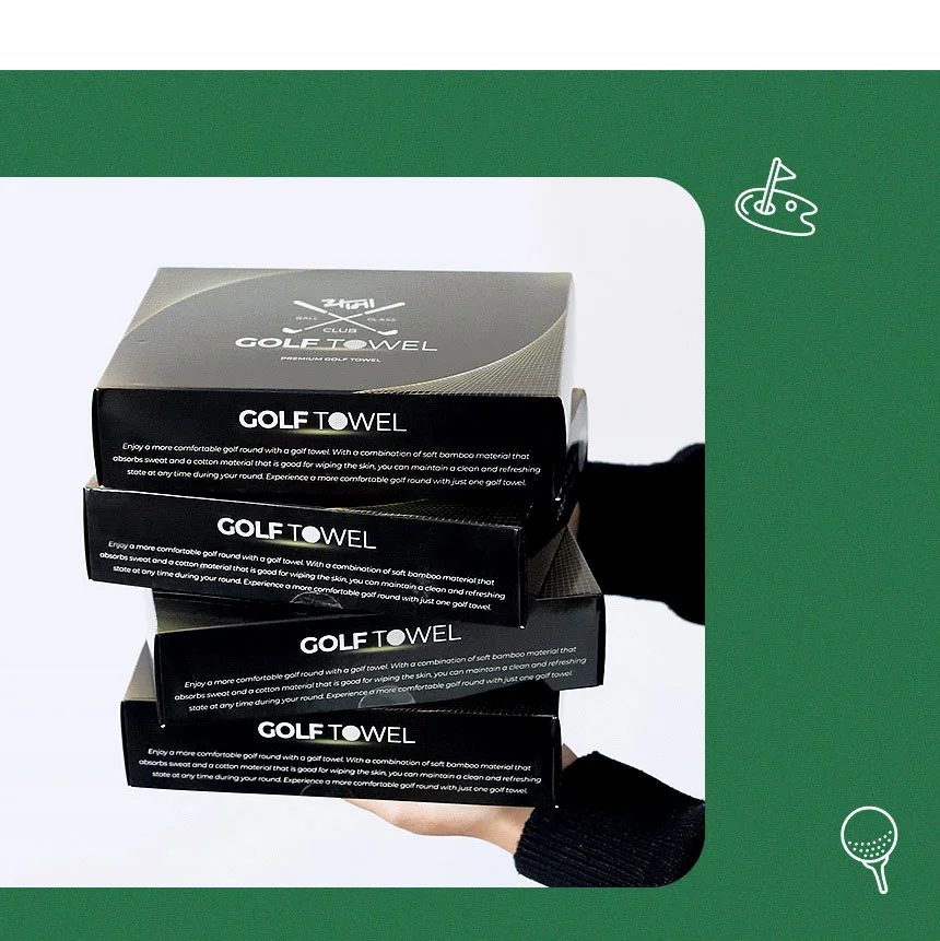 Hộp Khăn Lau Bóng Golf Bamboo Hàn Quốc Cao Cấp | Golf Towel - hình thu nhỏ 3