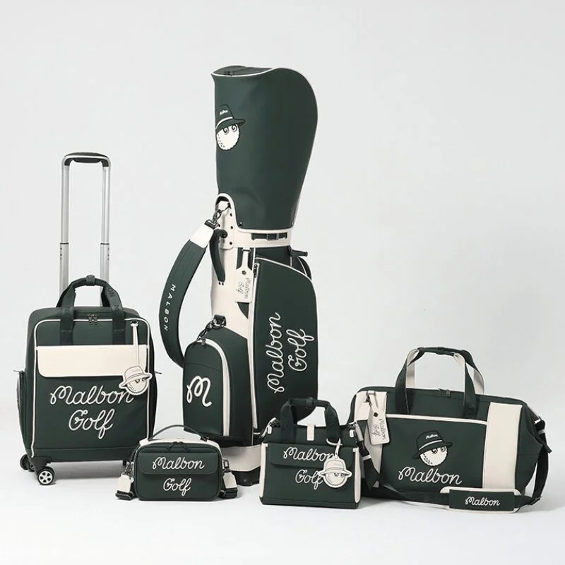 Bộ Túi Gậy Cart Bag và Vali Kéo Và Full Set Begie/Green | Malbon từ Túi golf