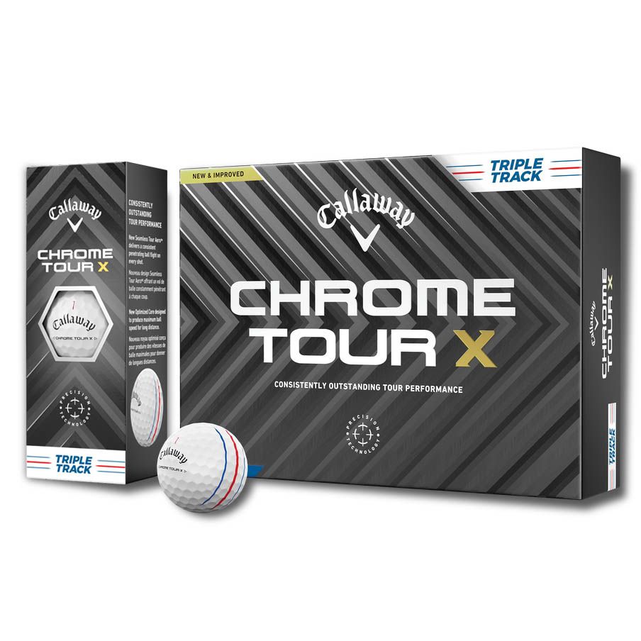 Hộp 12 bóng golf CHROME TOUR X 24 TRIPLE TRACK | Callaway