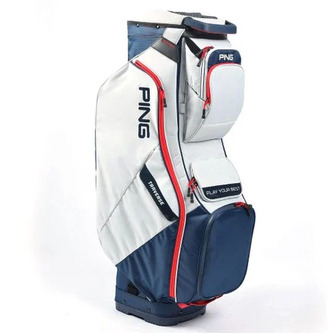 Túi gậy golf BAG,ASSEMBLED,TRAVERSE 214 DS PLATINUM/NAVY/RED 35463-113 | PING