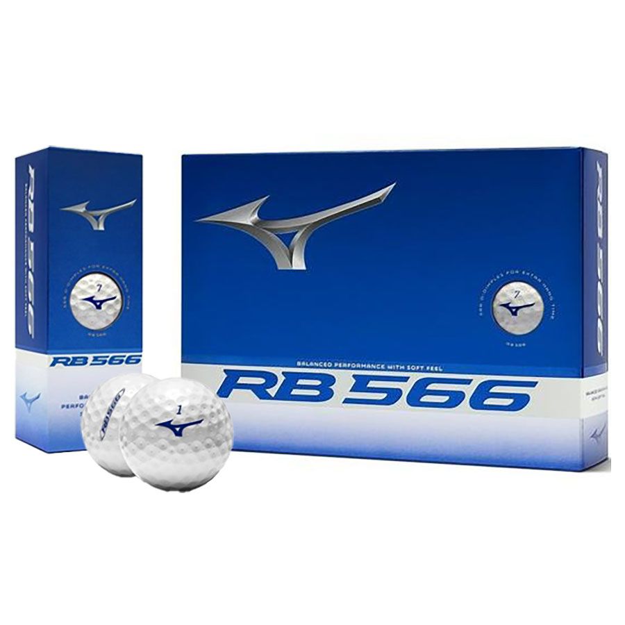 Hộp 12 bóng golf RB566 2 lớp White 2024 5N324112D | Mizuno