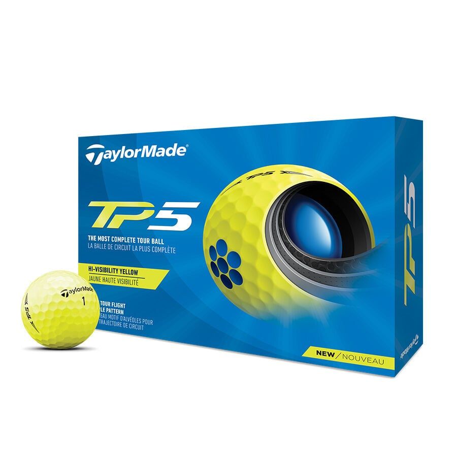 Hộp 12 Bóng Golf TM21 TP5 YLW GLB dz | TaylorMade