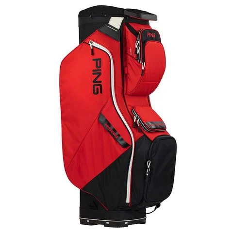 Túi gậy golf BAG,ASSEMBLED,TRAVERSE 214 DS RED/BLACK/WHITE 35463-112 | PING