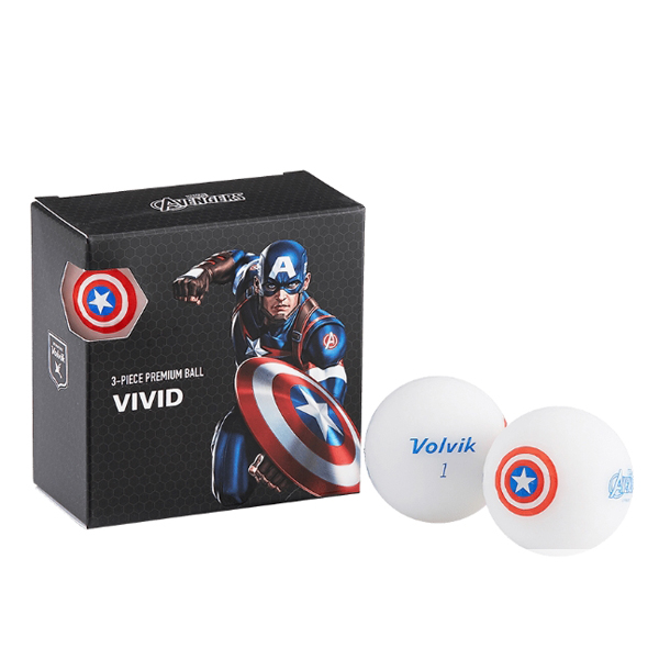 Bóng golf Volvik Marvel Capital America Pack từ Bóng golf